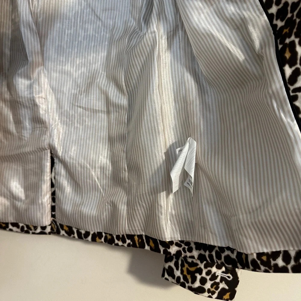 J. Crew schoolboy leopard cheetah print animal blazer fall - Picture 6 of 8
